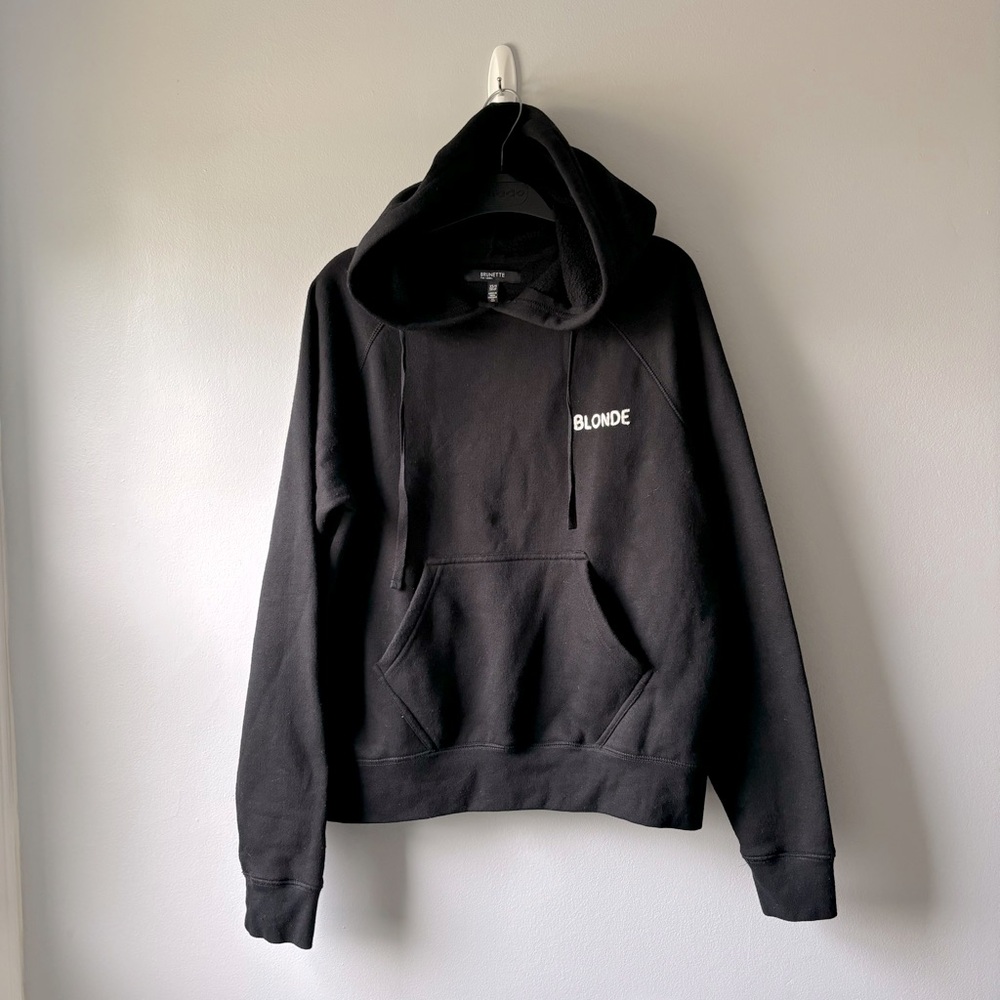 Brunette the label BTL blonde embroidered hoody